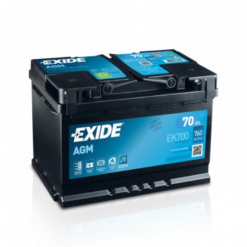 EXIDE AGM EK700 80Ah R+800A